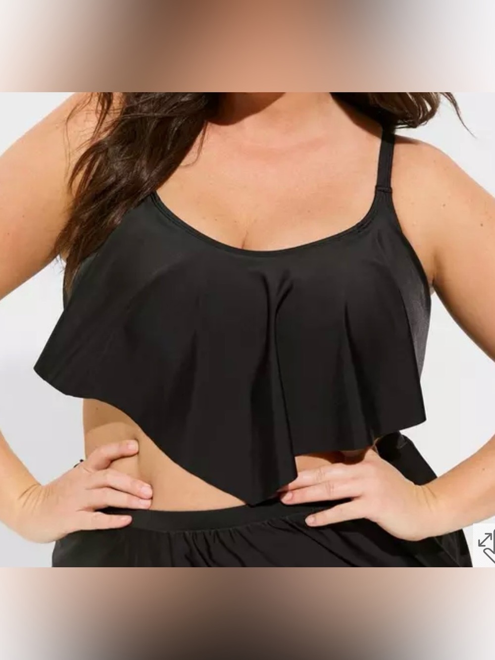 Torrid Wireless Flounce Bikini Top